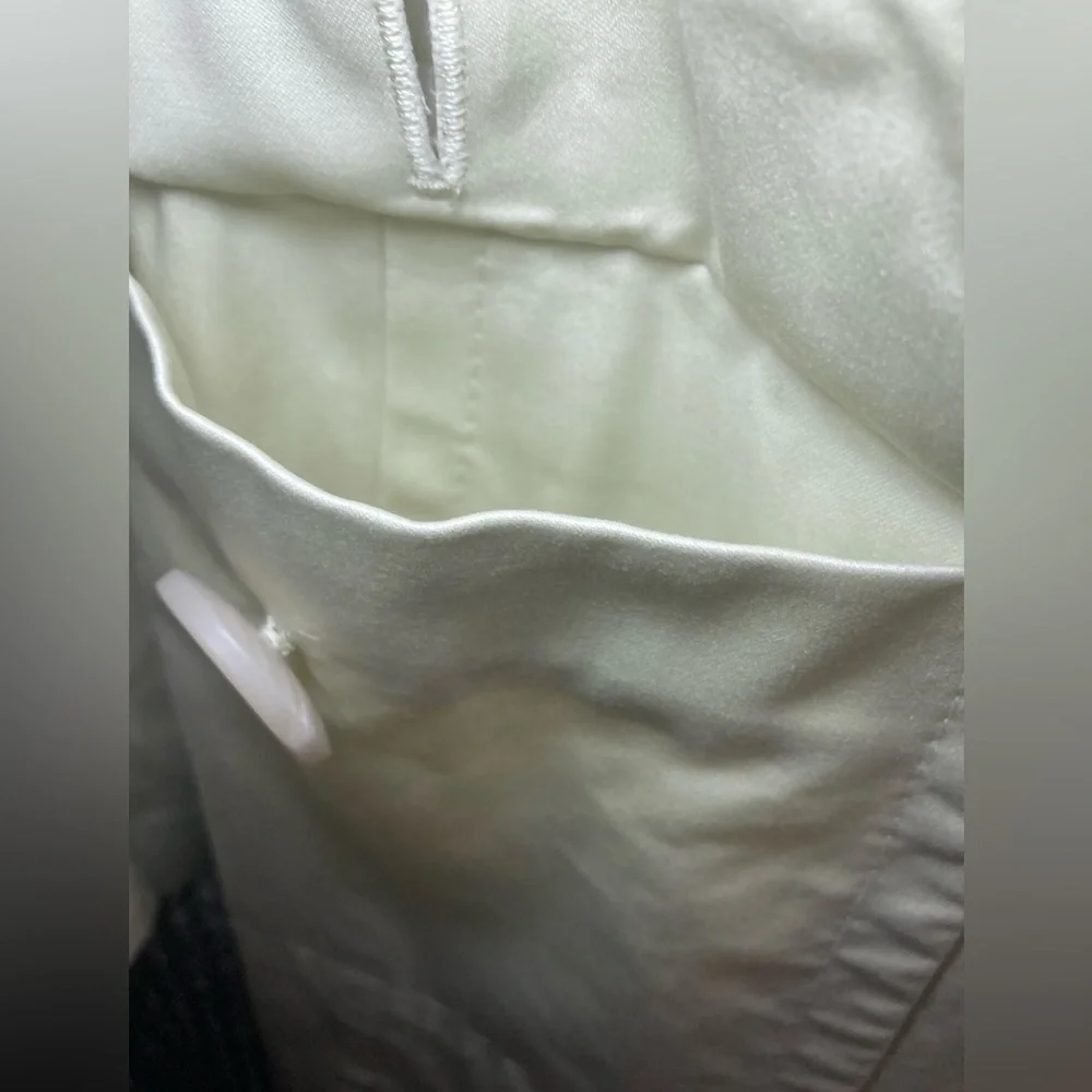 Banana Republic yellow pea coat. - Picture 5 of 11